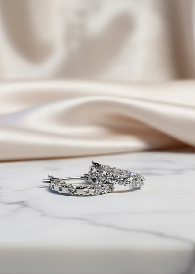 Hoops. Cubic Zirconia